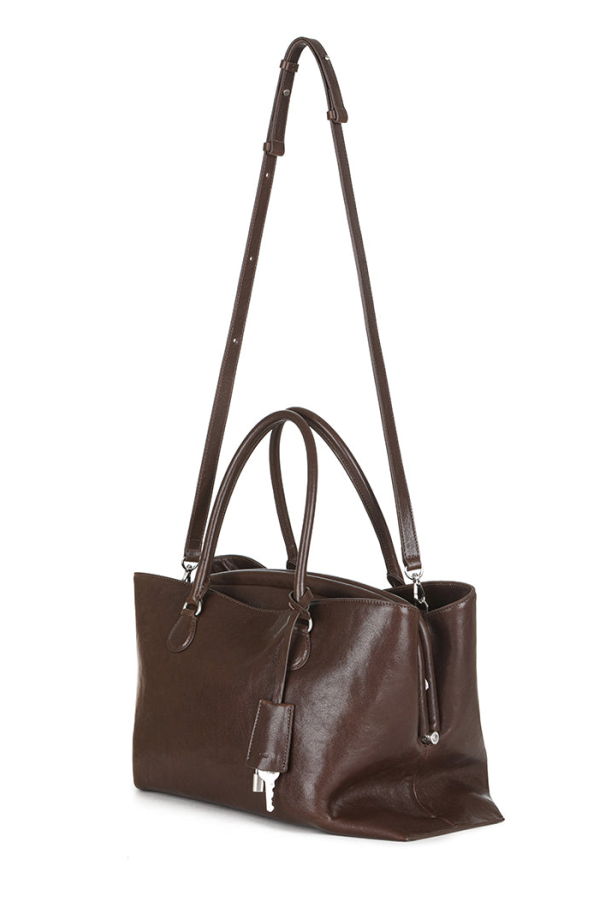 OSOI Shell Brot Large Handbag - Polish Wood