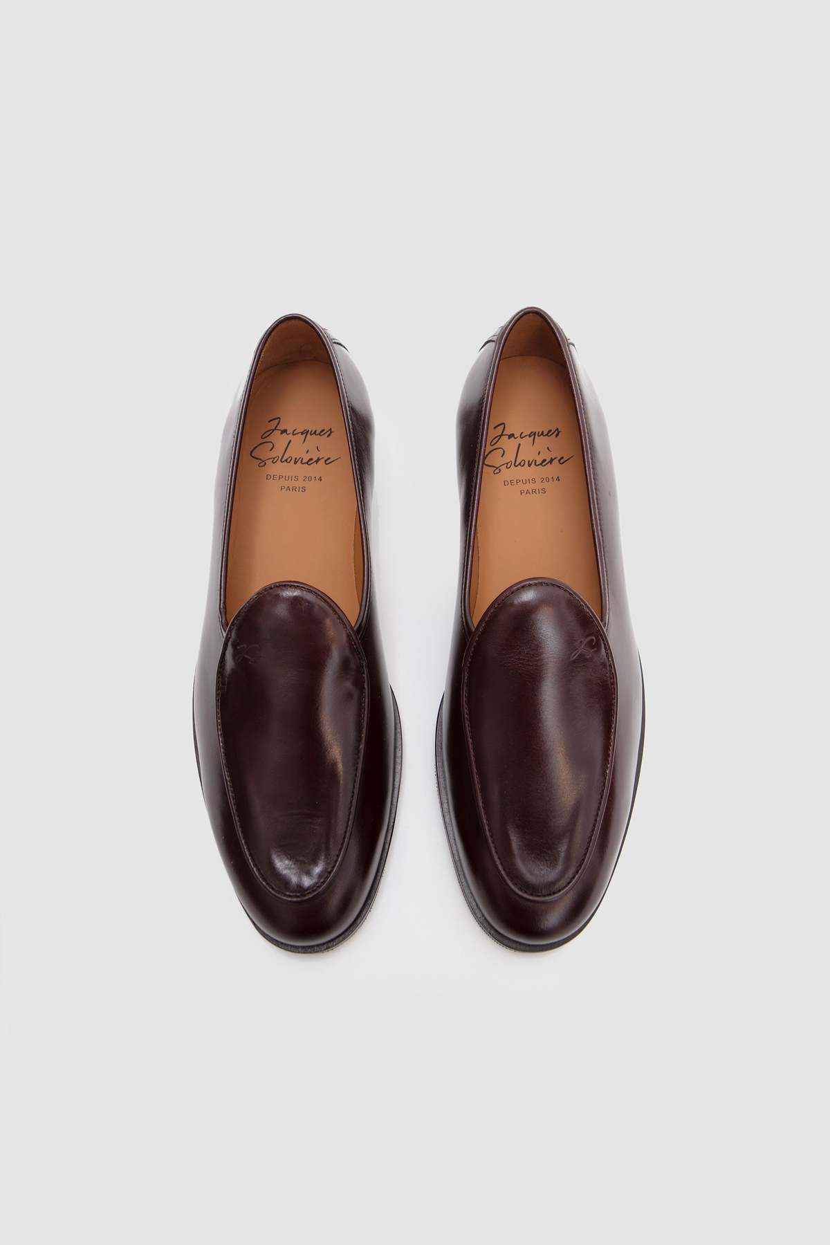 Jacques Solovière Paris Jacques Brown Loafers - Image 4 of 9