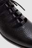 Jacques Solovière Paris Steve Grained Black Derby Shoes - Thumbnail 6