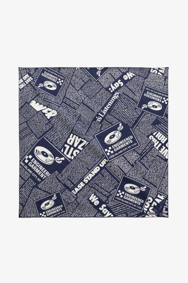 Engineered Garments Printed Bandana - Navy
