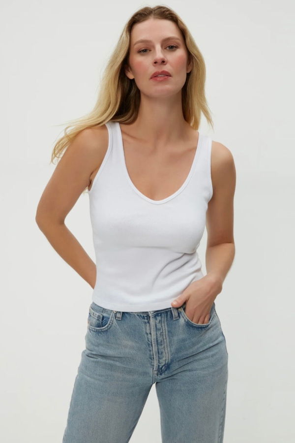 Michael Stars Sloan V-Neck Tank Top