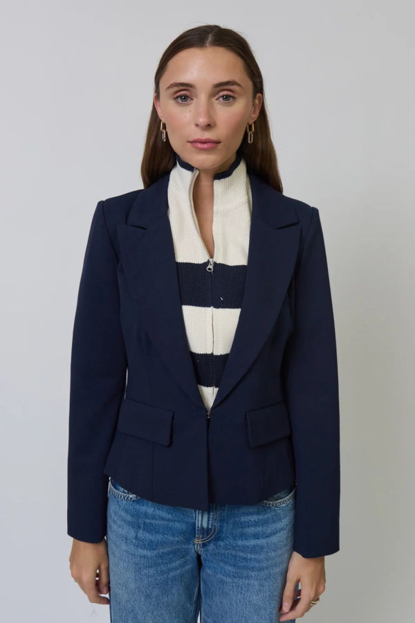 Central Park West Chelsea Rugby Stripe Dickey Jacket