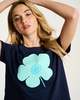 Lisa Todd Posy Party Tee - Navy - Thumbnail 1