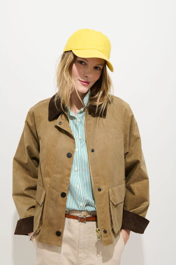 Alex Mill Chiltern Waxed Canvas Cropped Jacket