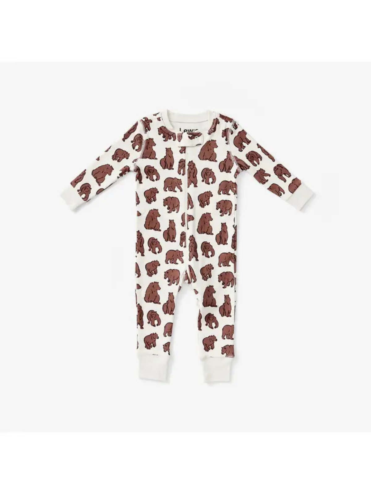 KIDS Lewis Zip Sleeper in Walnut Bear Sleeper - Image 1 of 2