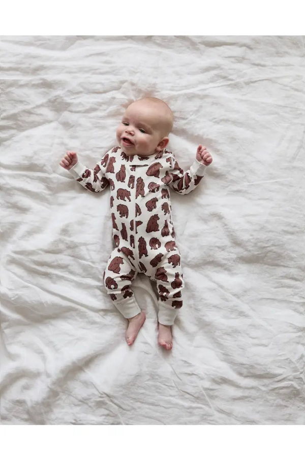 KIDS Lewis Zip Sleeper in Walnut Bear Sleeper