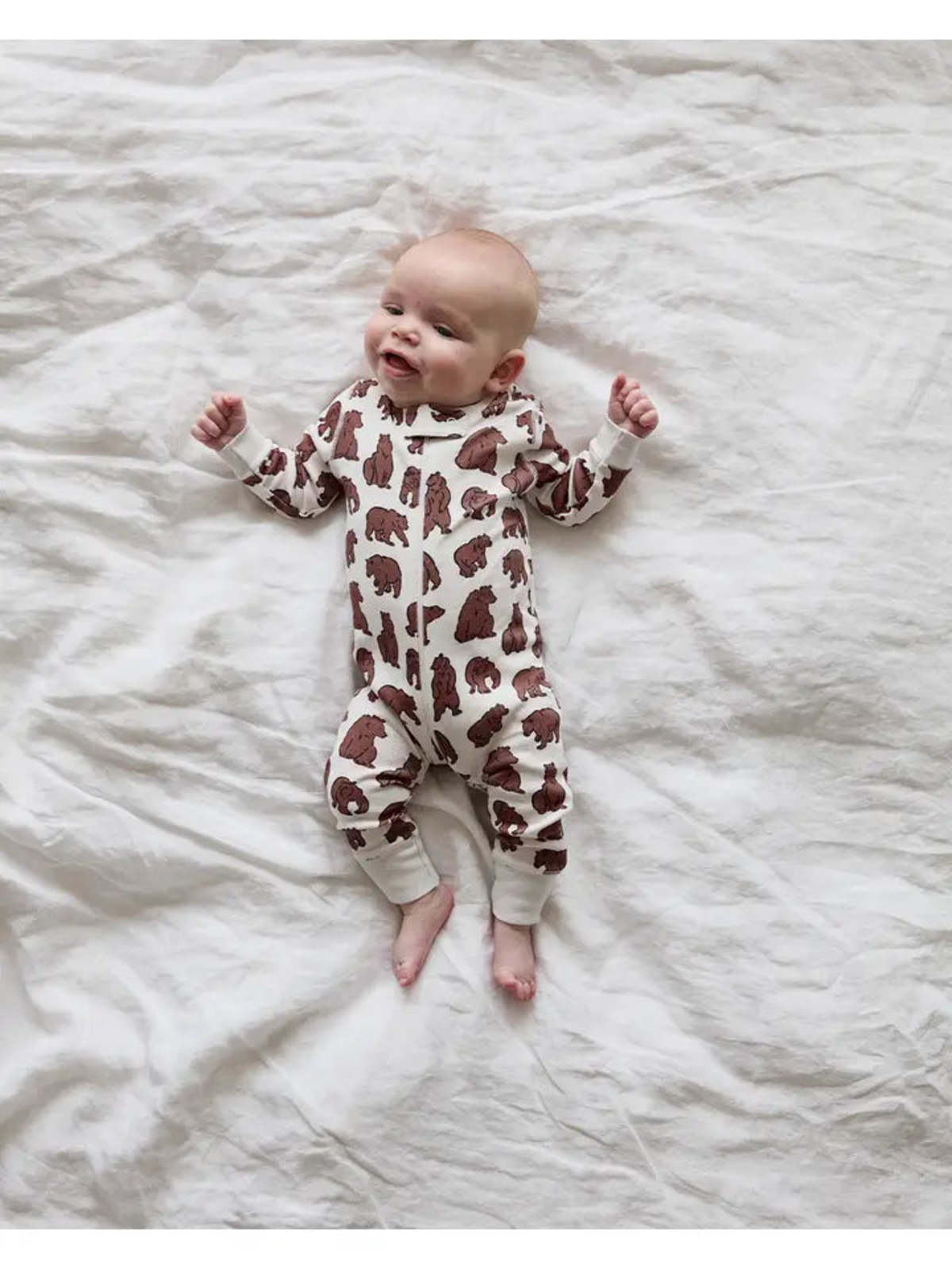 KIDS Lewis Zip Sleeper in Walnut Bear Sleeper - Image 2 of 2