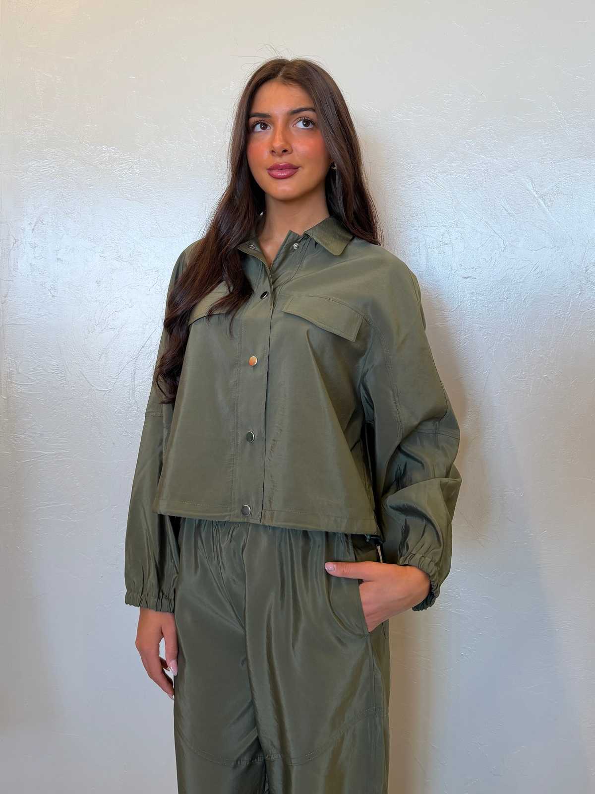 OUI FASHION Veste Utilitaire Jacket - Beetle - Image 1 of 9