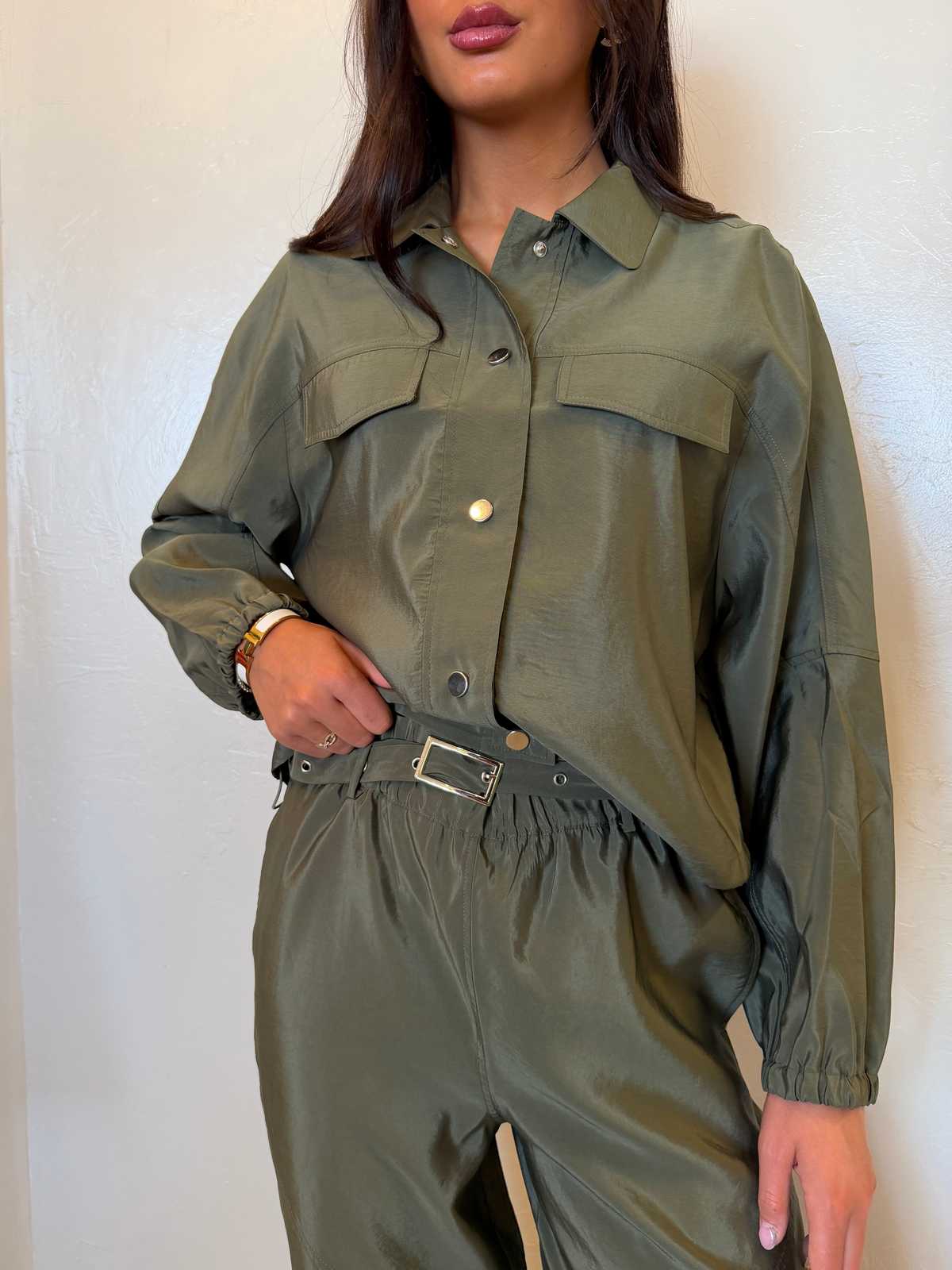 OUI FASHION Veste Utilitaire Jacket - Beetle - Image 4 of 9