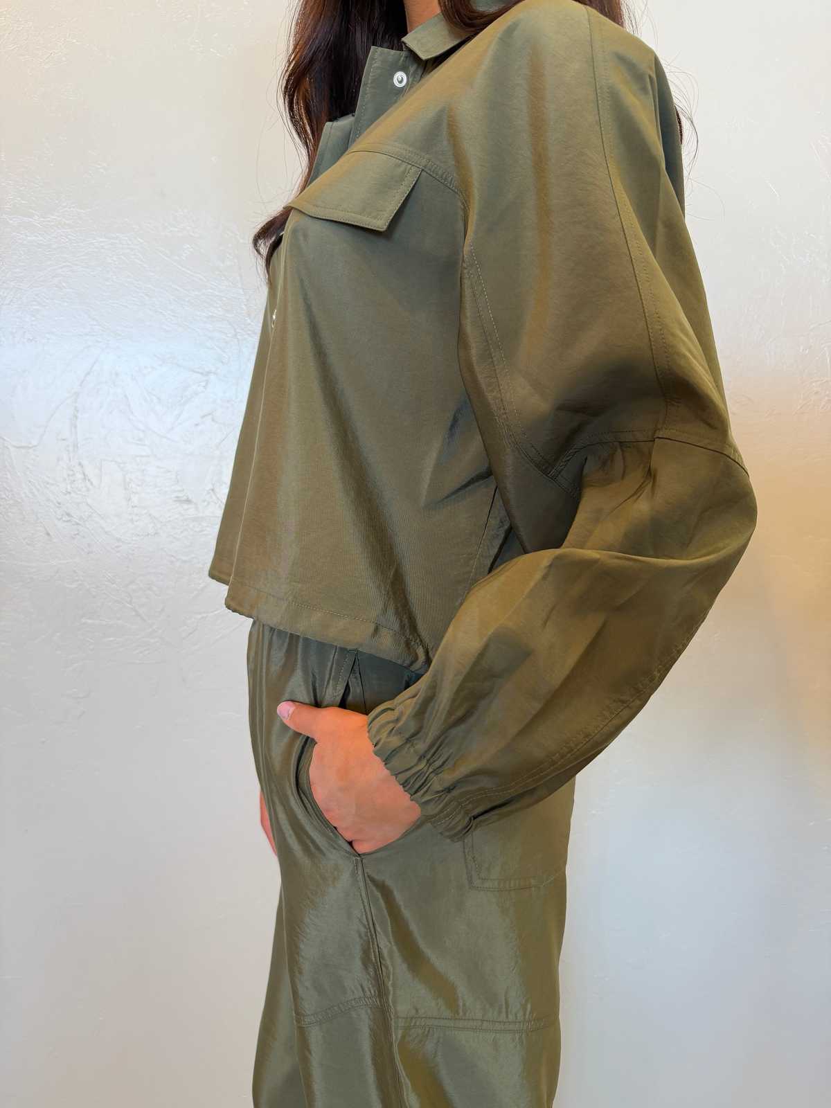 OUI FASHION Veste Utilitaire Jacket - Beetle - Image 6 of 9