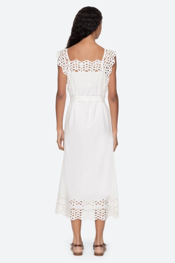 Sea NY Leila Midi Dress - White
