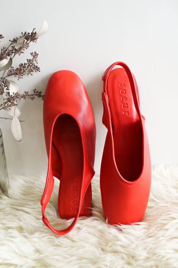 soeur Emmett Flat Flats - Rouge