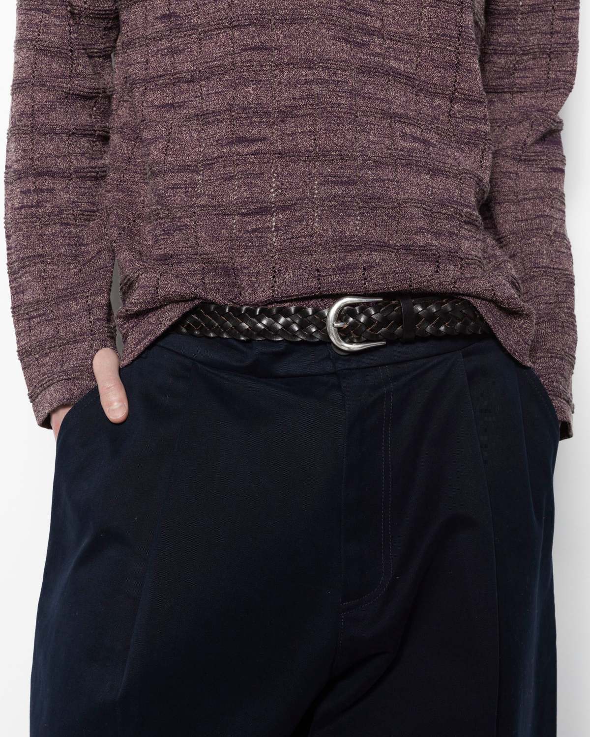 Studio Nicholson Plaited Leather Belt - Image 2 of 3
