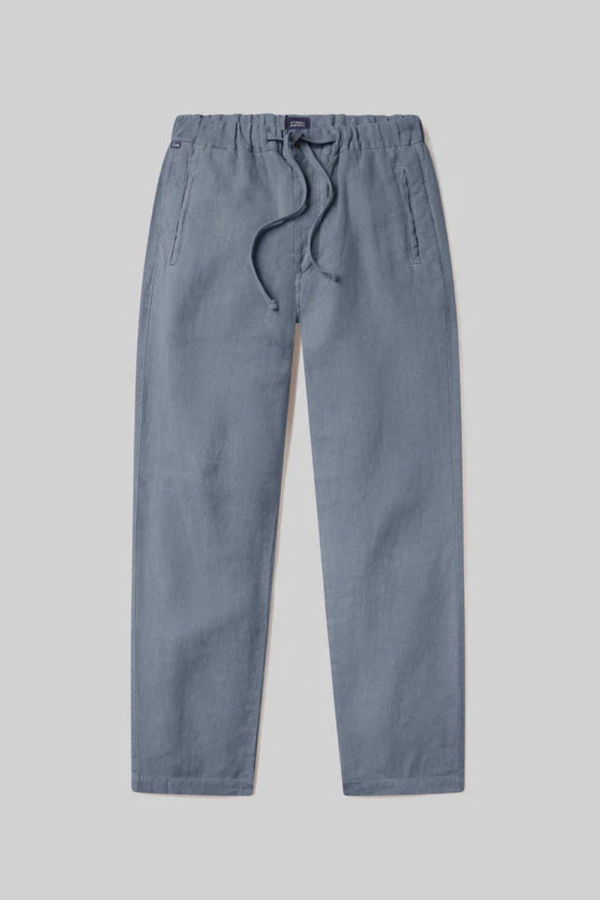 Citizens of Humanity Drawstring Deck Linen Pant - Stone Blue