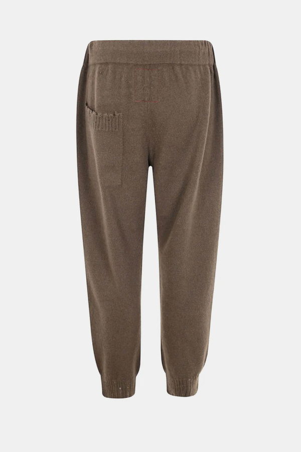 Uma Wang Drawstring Knitted Trousers - Army Green