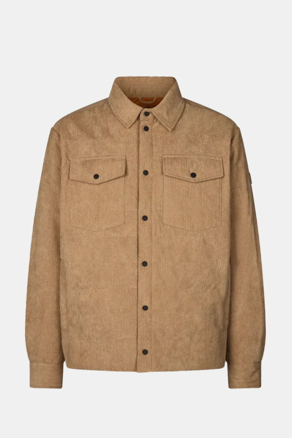 Save The Duck Magnus Corduroy Shirt Jacket - Biscuit Beige