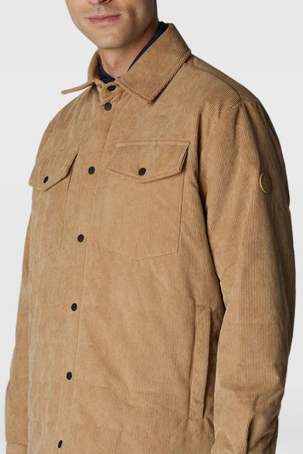 Save The Duck Magnus Corduroy Shirt Jacket - Biscuit Beige