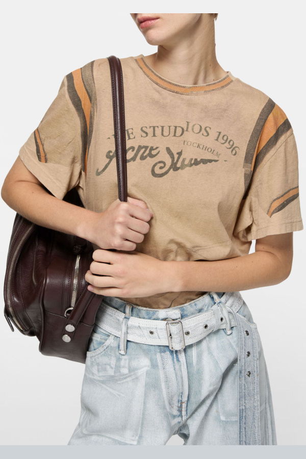 Acne Studios Eram Graphic T-Shirt - Sand Beige