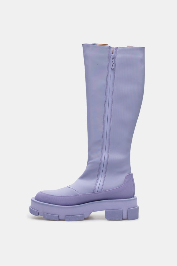 Both Gao Platform Knee Boots - Violet