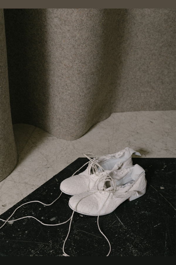 Elena Dawson Lace Shoes - White