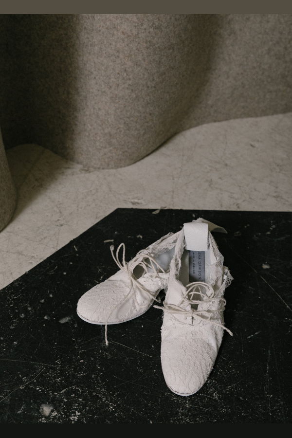 Elena Dawson Lace Shoes - White