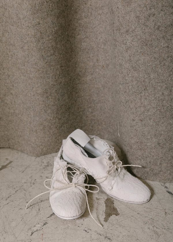 Elena Dawson Lace Shoes - White