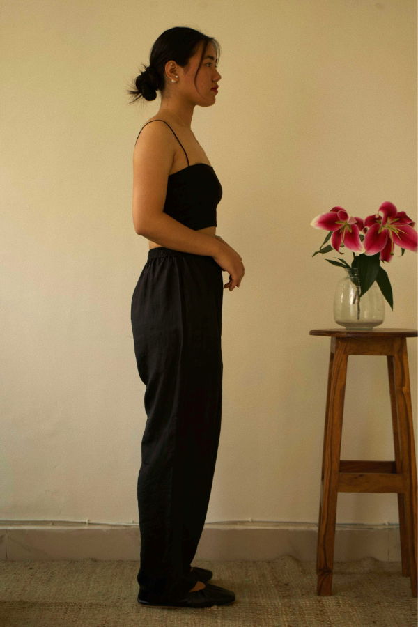 Studio Within Silk Pants - Black