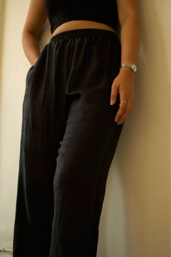 Studio Within Silk Pants - Black