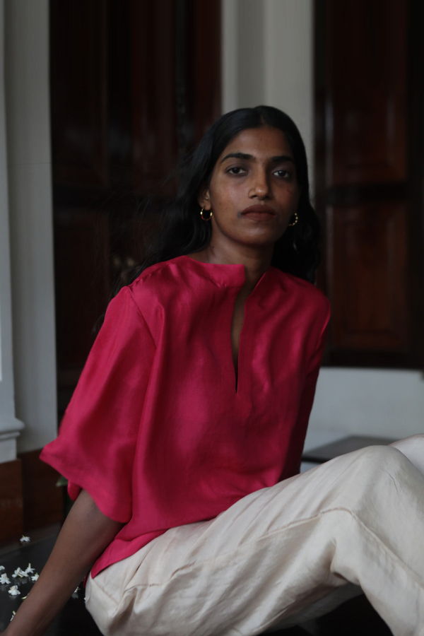 Studio Within Claret Top