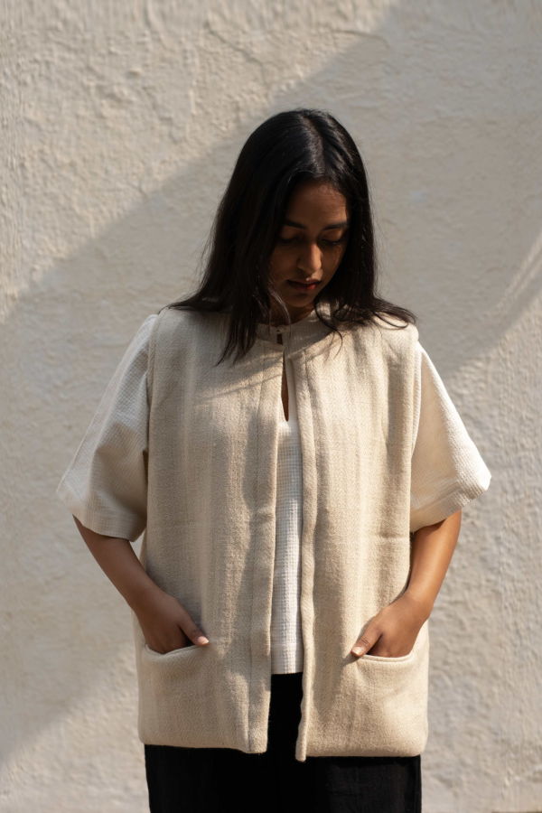 Studio Within Gilet Jacket - Ivory