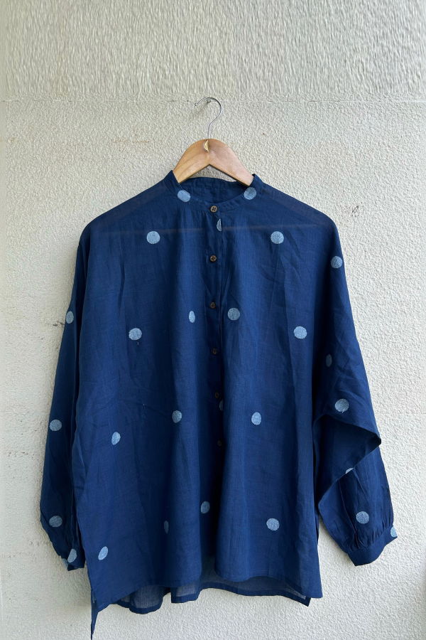 Studio Within Lunar Oversized Shirt - Deep Indigo