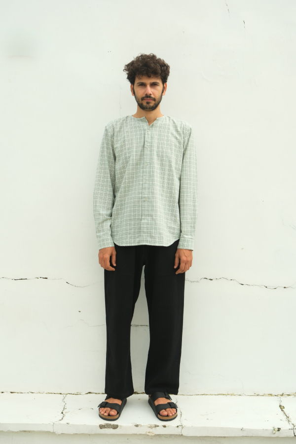 Studio Within Madras Flair Shirt