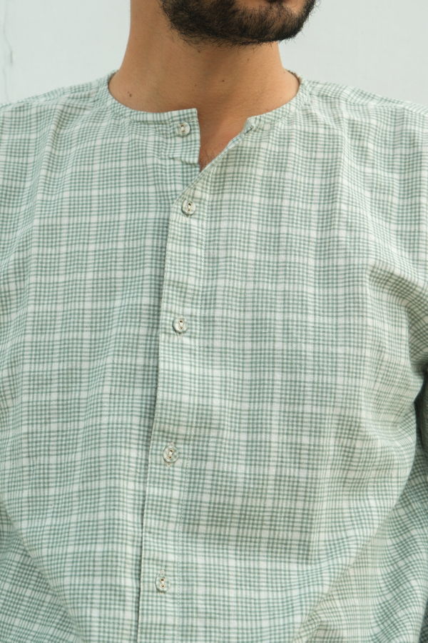 Studio Within Madras Flair Shirt
