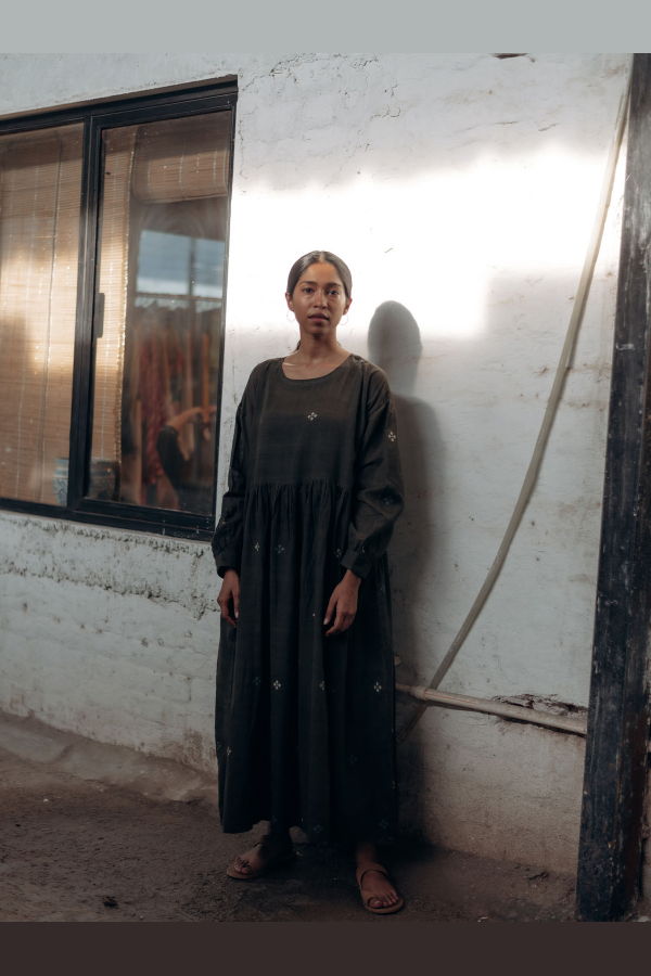 Studio Within Meadow Dress - Charcoal