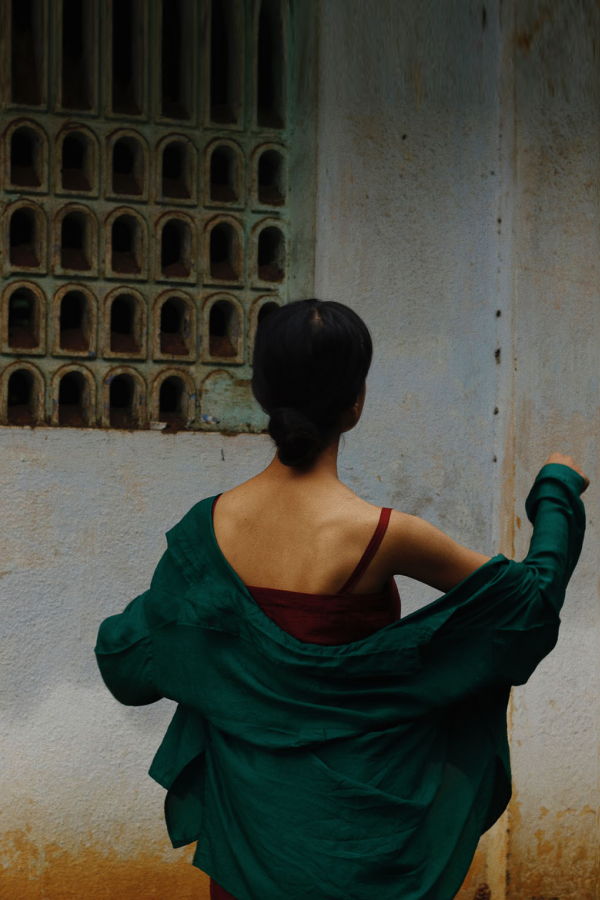 Studio Within Oversized Silk Shirt