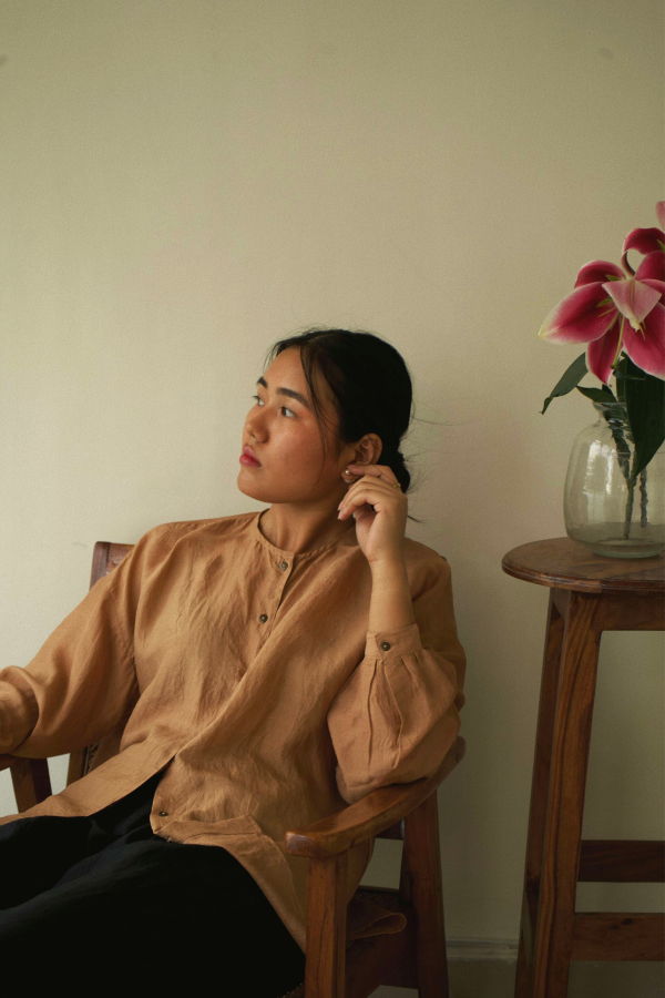 Studio Within Sand Oversized Shirt - Brown