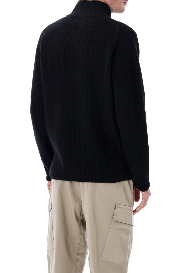 C.P. Company Wool Zip Sweater - Black