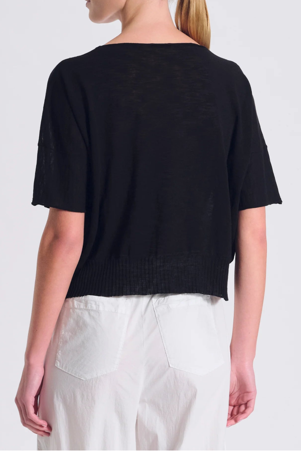 Transit Par Such SS Knit Top - Black