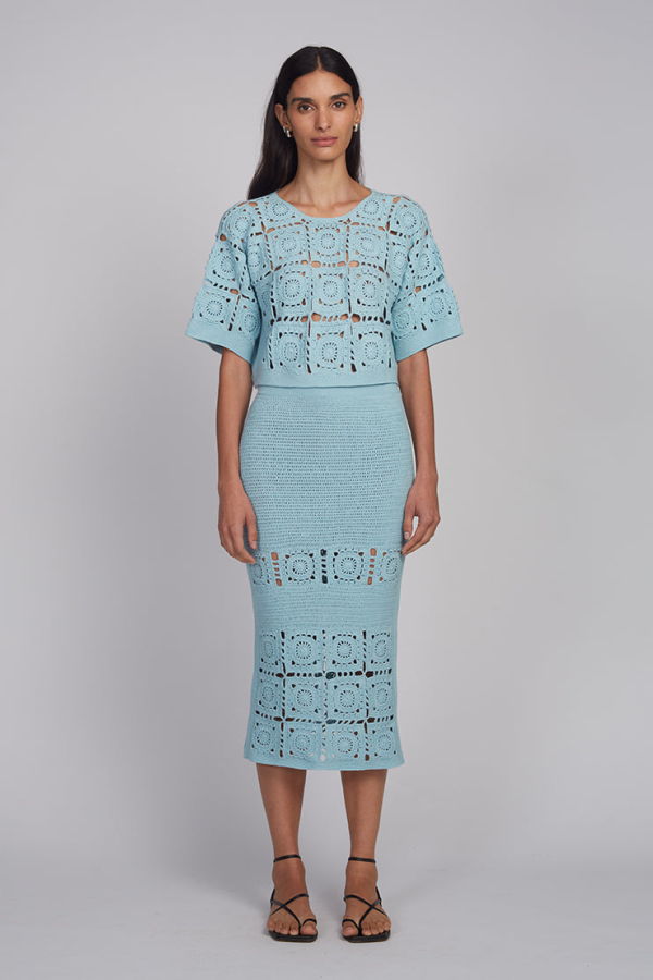 ELEVEN SIX Arden Crochet Top