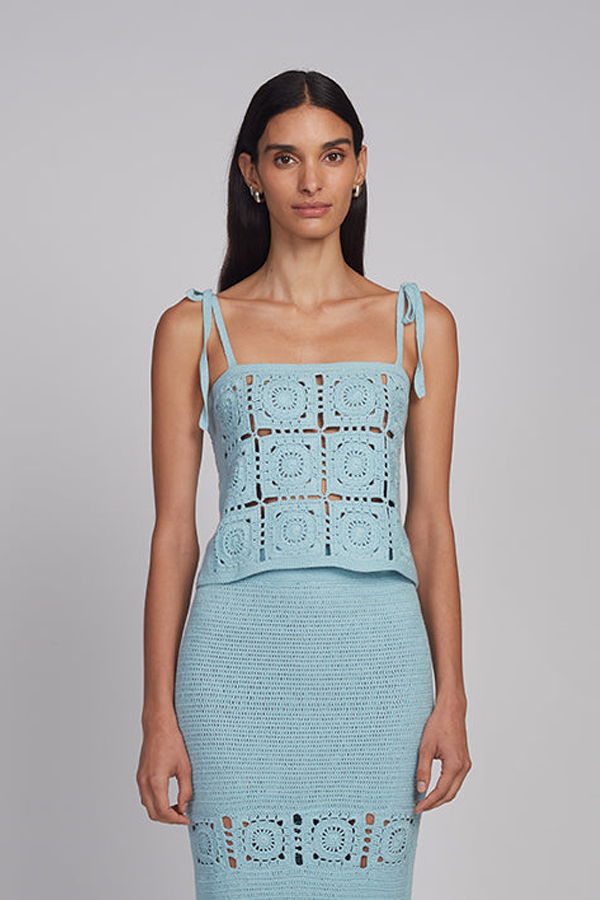 ELEVEN SIX Iola Crochet Top