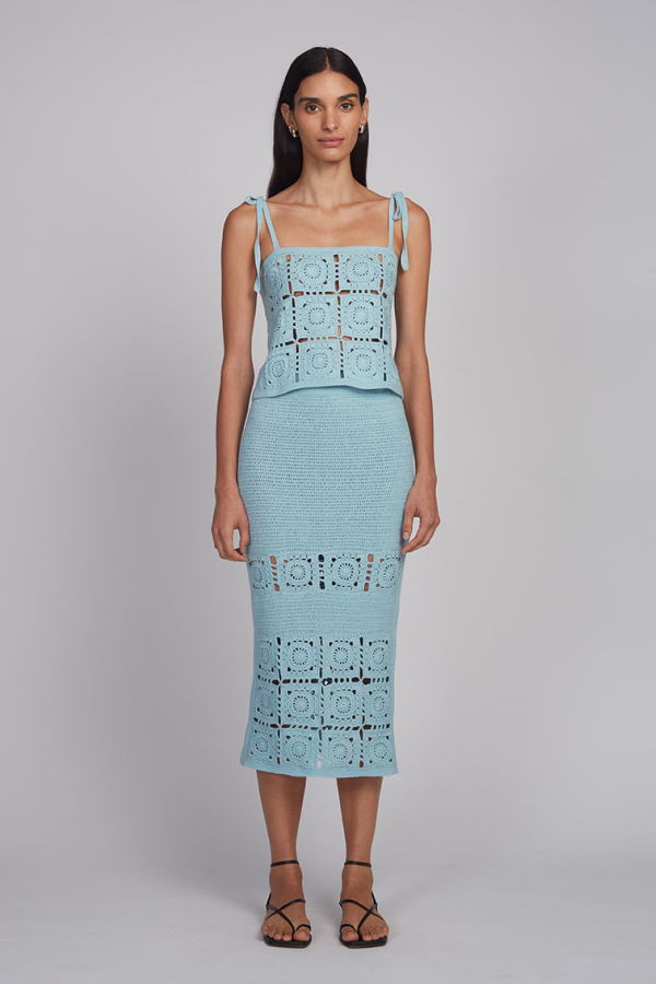 ELEVEN SIX Iola Crochet Top