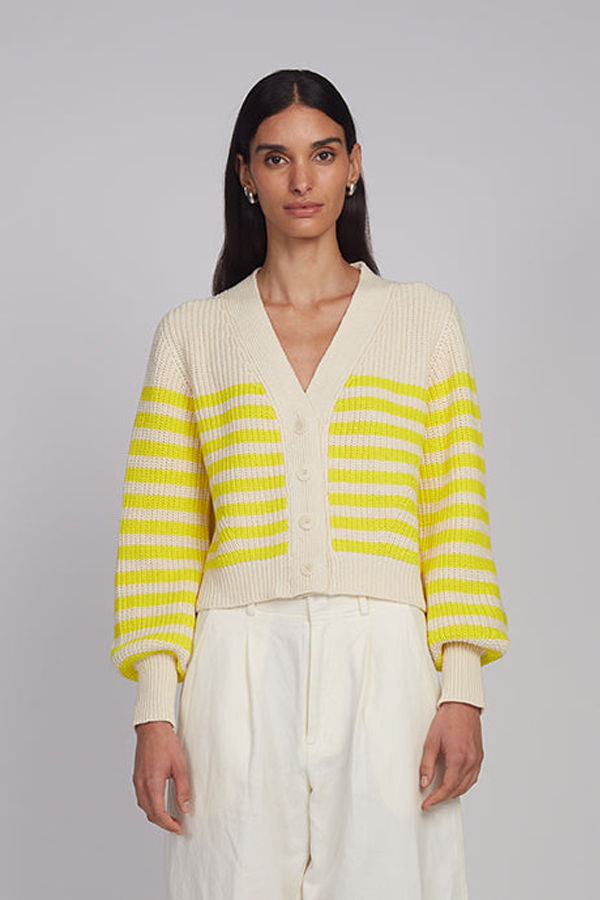 ELEVEN SIX Isla Stripe Cardi Cardigan