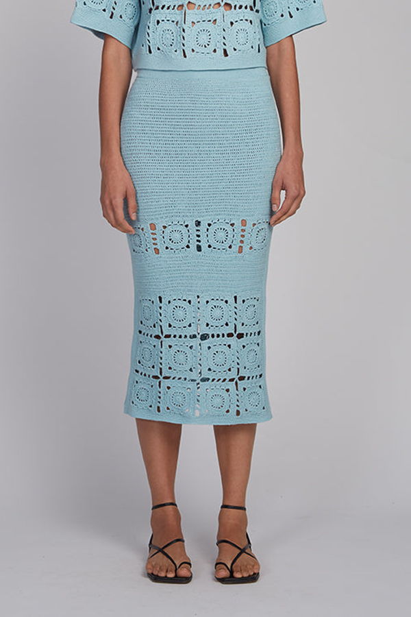 ELEVEN SIX Jana Crochet Skirt