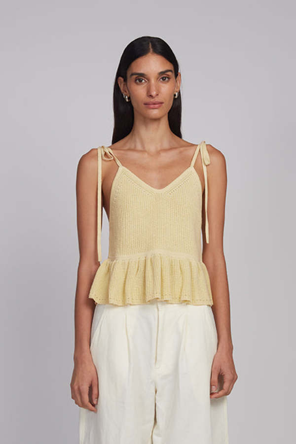 ELEVEN SIX Mali Cami Sweater Tank - Butter ELEVEN SIX Mali Cami Sweater Tank - Butter