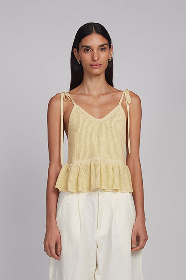 ELEVEN SIX Mali Cami Sweater Tank - Butter