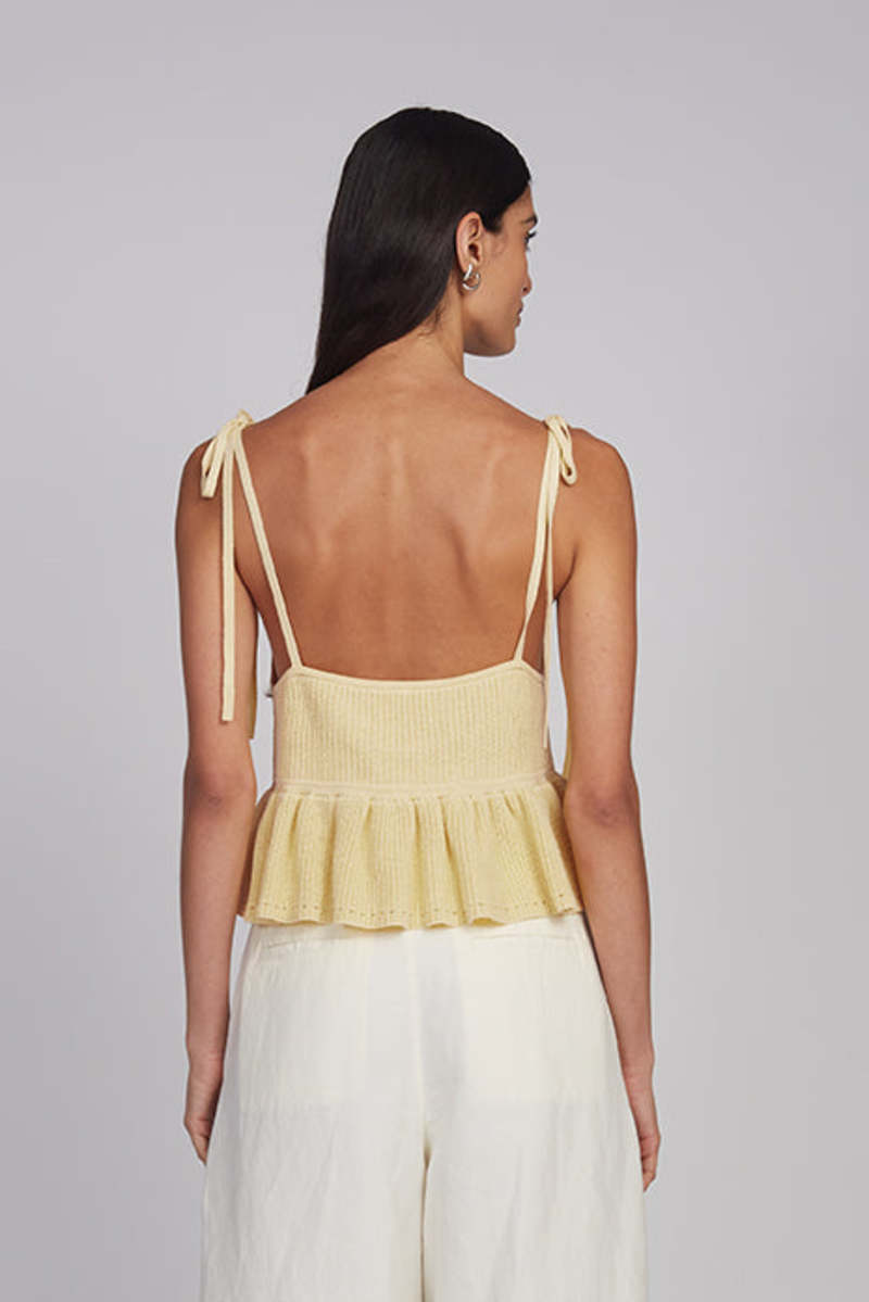 ELEVEN SIX Mali Cami Sweater Tank - Butter