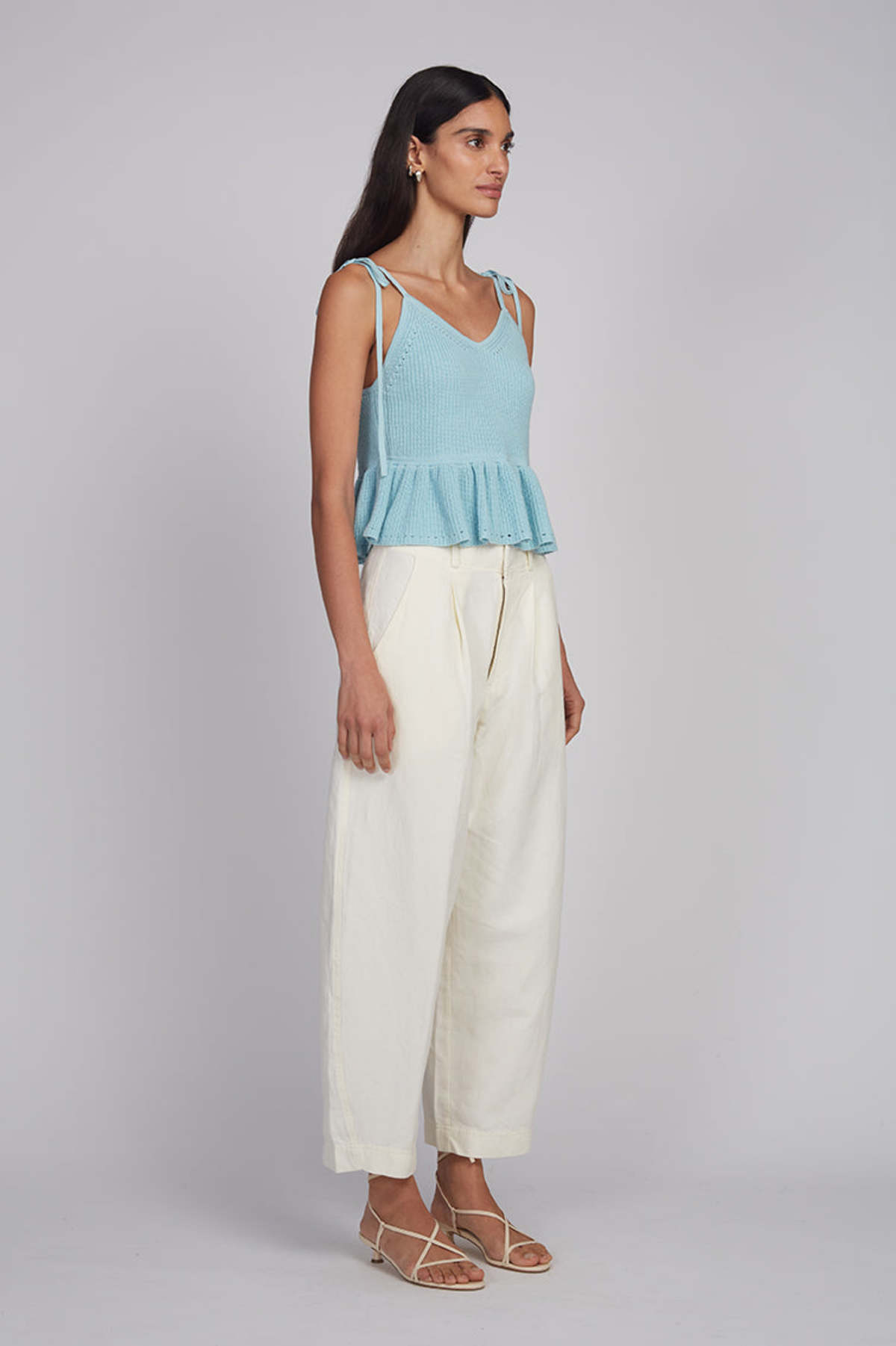 ELEVEN SIX Mali Cami Sweater Tank - Skye Blue - Image 3 of 8