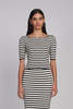 ELEVEN SIX Nena Stripe Top - Butter - Thumbnail 1