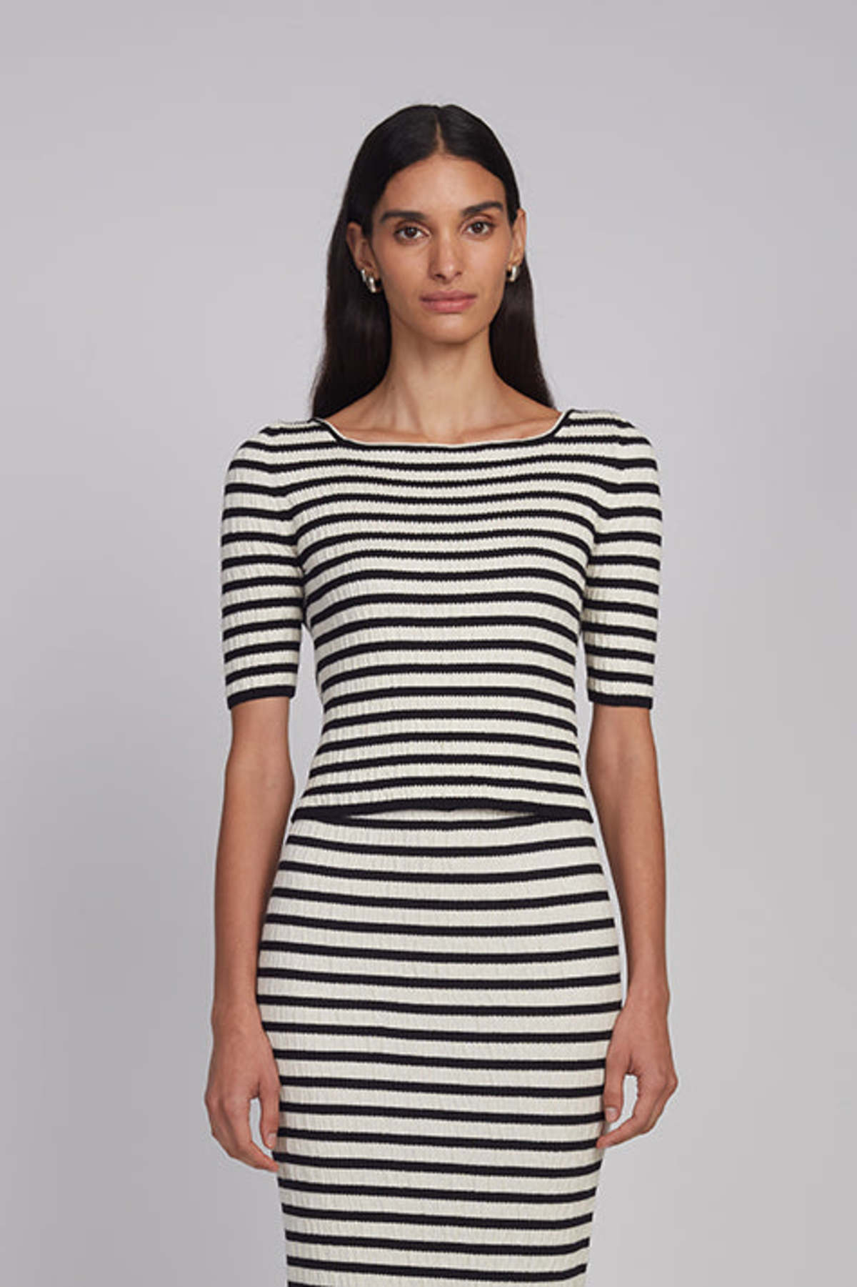 ELEVEN SIX Nena Stripe Top - Butter - Image 1 of 8