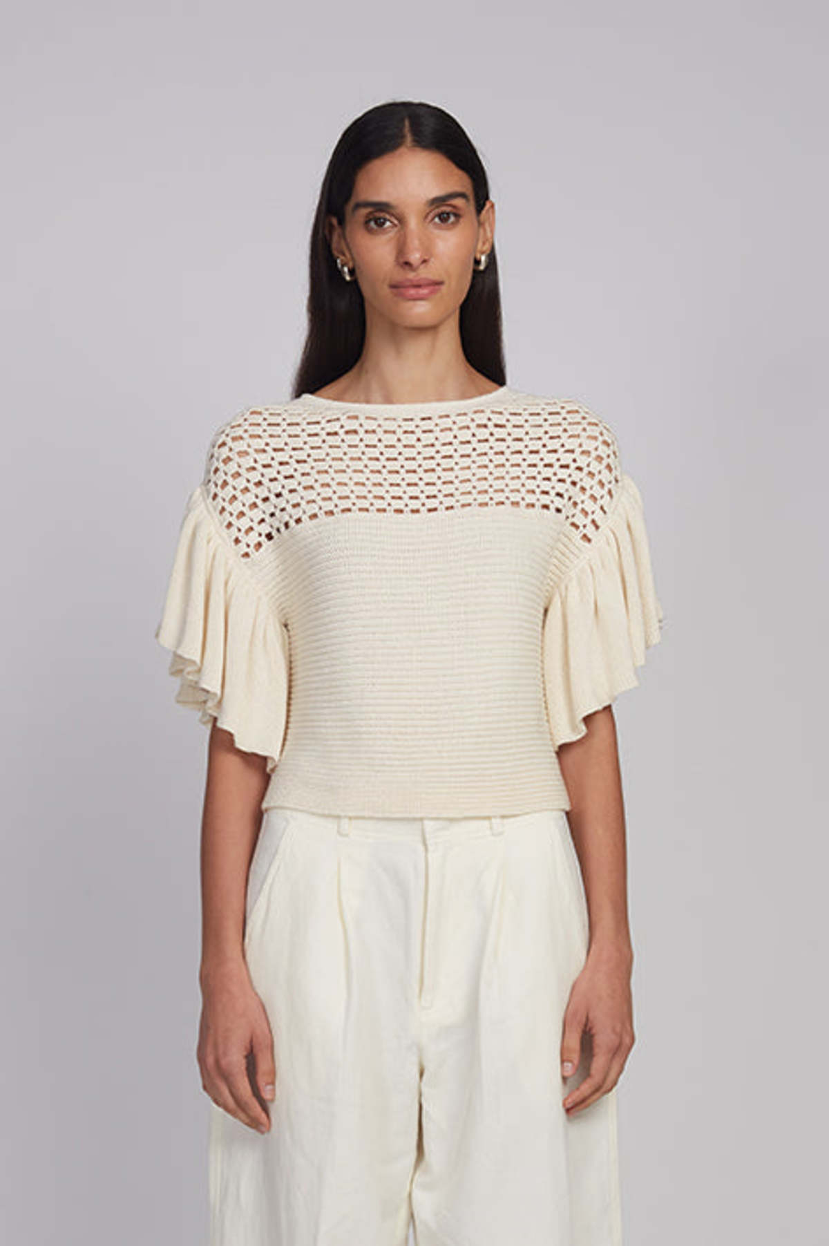 ELEVEN SIX STARLA SWEATER - Cream - Image 1 of 8
